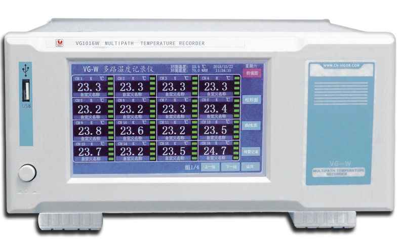 威格多路溫度測量儀 溫升測試儀(VG1016W)廠家直銷，品質(zhì)保障插圖